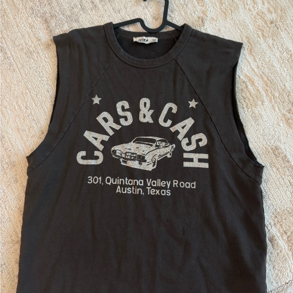 Zara Black Graphic Tank Top
